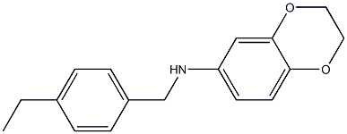 N-[(4-ethylphenyl)methyl]-2,3-dihydro-1,4-benzodioxin-6-amine 구조식 이미지