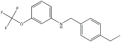 N-[(4-ethylphenyl)methyl]-3-(trifluoromethoxy)aniline 구조식 이미지