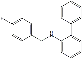 N-[(4-fluorophenyl)methyl]-2-phenylaniline 구조식 이미지