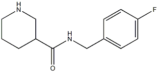 N-[(4-fluorophenyl)methyl]piperidine-3-carboxamide 구조식 이미지