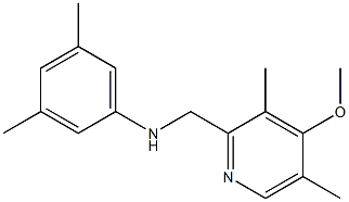 N-[(4-methoxy-3,5-dimethylpyridin-2-yl)methyl]-3,5-dimethylaniline 구조식 이미지