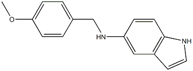 N-[(4-methoxyphenyl)methyl]-1H-indol-5-amine 구조식 이미지