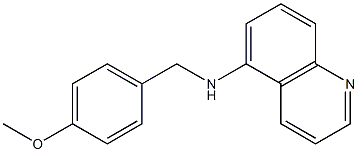 N-[(4-methoxyphenyl)methyl]quinolin-5-amine Structure