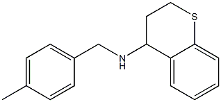 N-[(4-methylphenyl)methyl]-3,4-dihydro-2H-1-benzothiopyran-4-amine 구조식 이미지