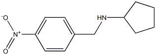 N-[(4-nitrophenyl)methyl]cyclopentanamine 구조식 이미지