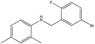 N-[(5-bromo-2-fluorophenyl)methyl]-2,4-dimethylaniline 구조식 이미지