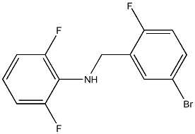 N-[(5-bromo-2-fluorophenyl)methyl]-2,6-difluoroaniline 구조식 이미지