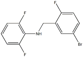 N-[(5-bromo-2-fluorophenyl)methyl]-2,6-difluoroaniline Structure