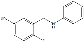 N-[(5-bromo-2-fluorophenyl)methyl]aniline 구조식 이미지