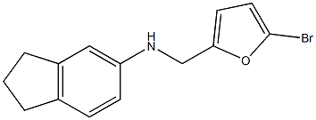 N-[(5-bromofuran-2-yl)methyl]-2,3-dihydro-1H-inden-5-amine Structure