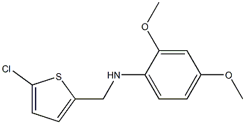 N-[(5-chlorothiophen-2-yl)methyl]-2,4-dimethoxyaniline 구조식 이미지