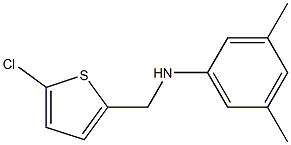 N-[(5-chlorothiophen-2-yl)methyl]-3,5-dimethylaniline 구조식 이미지