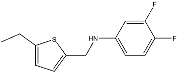 N-[(5-ethylthiophen-2-yl)methyl]-3,4-difluoroaniline Structure