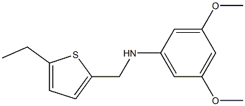 N-[(5-ethylthiophen-2-yl)methyl]-3,5-dimethoxyaniline Structure