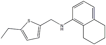 N-[(5-ethylthiophen-2-yl)methyl]-5,6,7,8-tetrahydronaphthalen-1-amine Structure