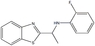 N-[1-(1,3-benzothiazol-2-yl)ethyl]-2-fluoroaniline Structure