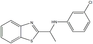 N-[1-(1,3-benzothiazol-2-yl)ethyl]-3-chloroaniline Structure