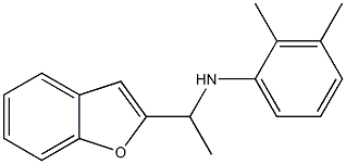 N-[1-(1-benzofuran-2-yl)ethyl]-2,3-dimethylaniline Structure