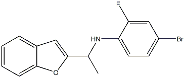 N-[1-(1-benzofuran-2-yl)ethyl]-4-bromo-2-fluoroaniline Structure