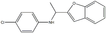 N-[1-(1-benzofuran-2-yl)ethyl]-4-chloroaniline Structure