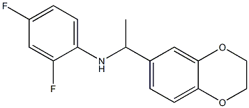 N-[1-(2,3-dihydro-1,4-benzodioxin-6-yl)ethyl]-2,4-difluoroaniline Structure