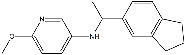 N-[1-(2,3-dihydro-1H-inden-5-yl)ethyl]-6-methoxypyridin-3-amine Structure