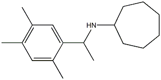 N-[1-(2,4,5-trimethylphenyl)ethyl]cycloheptanamine Structure