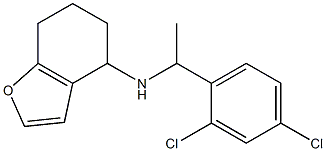 N-[1-(2,4-dichlorophenyl)ethyl]-4,5,6,7-tetrahydro-1-benzofuran-4-amine 구조식 이미지