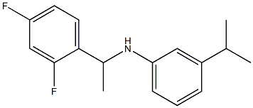 N-[1-(2,4-difluorophenyl)ethyl]-3-(propan-2-yl)aniline Structure