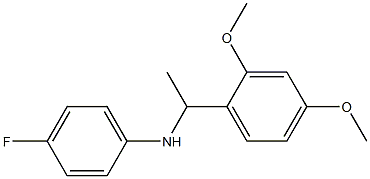 N-[1-(2,4-dimethoxyphenyl)ethyl]-4-fluoroaniline Structure