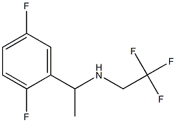 N-[1-(2,5-difluorophenyl)ethyl]-N-(2,2,2-trifluoroethyl)amine Structure