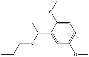 N-[1-(2,5-dimethoxyphenyl)ethyl]-N-propylamine 구조식 이미지