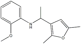 N-[1-(2,5-dimethylfuran-3-yl)ethyl]-2-methoxyaniline 구조식 이미지