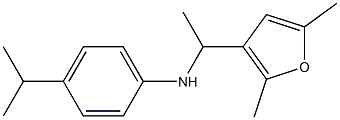 N-[1-(2,5-dimethylfuran-3-yl)ethyl]-4-(propan-2-yl)aniline Structure