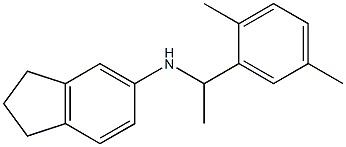 N-[1-(2,5-dimethylphenyl)ethyl]-2,3-dihydro-1H-inden-5-amine Structure