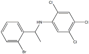 N-[1-(2-bromophenyl)ethyl]-2,4,5-trichloroaniline Structure