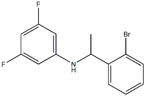 N-[1-(2-bromophenyl)ethyl]-3,5-difluoroaniline 구조식 이미지