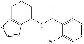 N-[1-(2-bromophenyl)ethyl]-4,5,6,7-tetrahydro-1-benzofuran-4-amine Structure