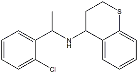 N-[1-(2-chlorophenyl)ethyl]-3,4-dihydro-2H-1-benzothiopyran-4-amine 구조식 이미지