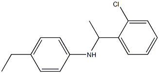 N-[1-(2-chlorophenyl)ethyl]-4-ethylaniline Structure