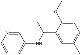 N-[1-(2-methoxy-5-methylphenyl)ethyl]pyridin-3-amine 구조식 이미지
