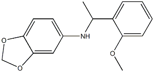 N-[1-(2-methoxyphenyl)ethyl]-2H-1,3-benzodioxol-5-amine Structure