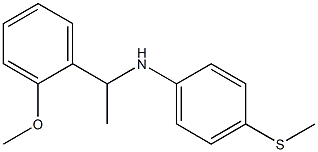 N-[1-(2-methoxyphenyl)ethyl]-4-(methylsulfanyl)aniline 구조식 이미지