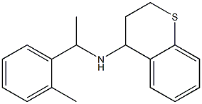 N-[1-(2-methylphenyl)ethyl]-3,4-dihydro-2H-1-benzothiopyran-4-amine 구조식 이미지