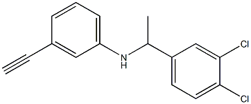 N-[1-(3,4-dichlorophenyl)ethyl]-3-ethynylaniline Structure