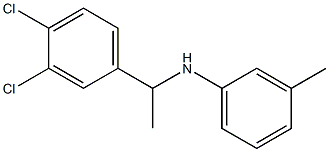 N-[1-(3,4-dichlorophenyl)ethyl]-3-methylaniline Structure