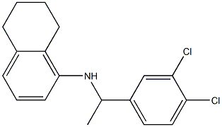 N-[1-(3,4-dichlorophenyl)ethyl]-5,6,7,8-tetrahydronaphthalen-1-amine 구조식 이미지