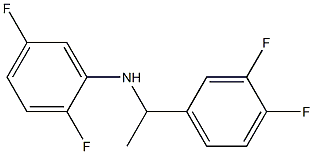 N-[1-(3,4-difluorophenyl)ethyl]-2,5-difluoroaniline Structure