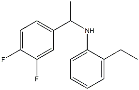 N-[1-(3,4-difluorophenyl)ethyl]-2-ethylaniline 구조식 이미지