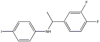 N-[1-(3,4-difluorophenyl)ethyl]-4-iodoaniline 구조식 이미지
